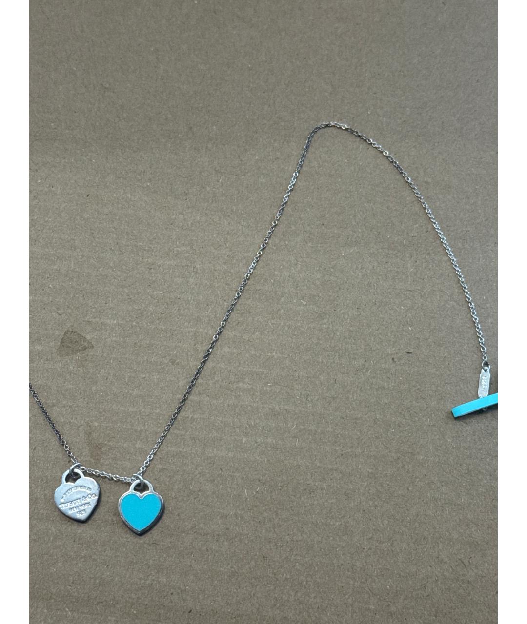 TIFFANY&CO Бирюзовое серебряное колье, фото 2