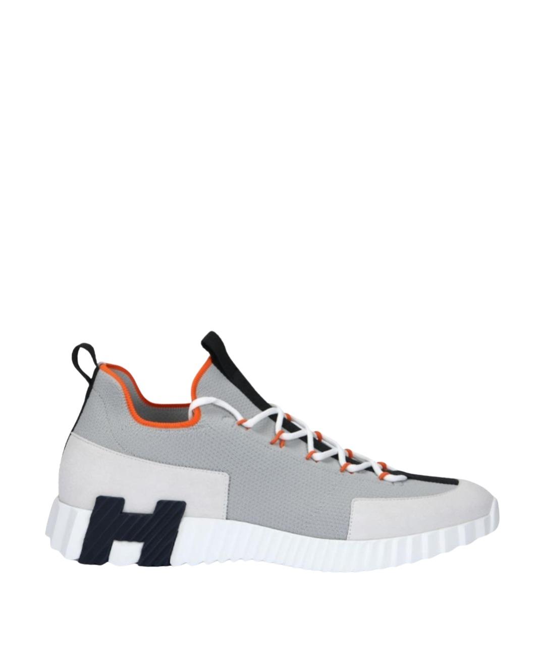 HERMES Мульти текстильные низкие кроссовки / кеды, фото 1