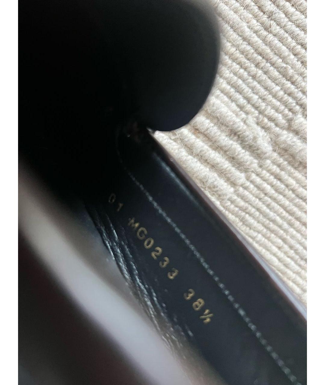 CELINE Коричневые кожаные брогги и оксфорды, фото 5