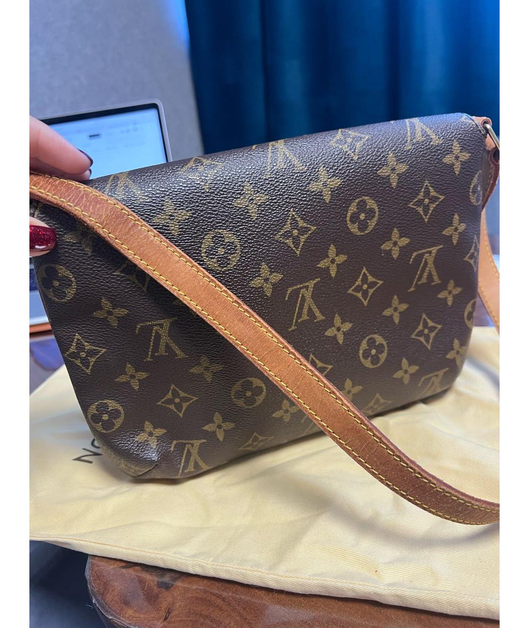LOUIS VUITTON Коричневая сумка через плечо, фото 3