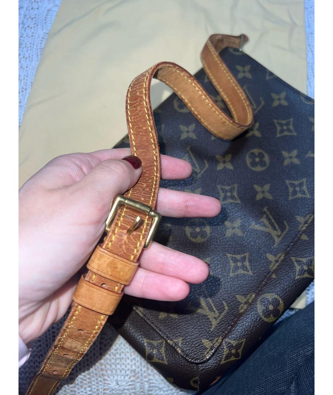 LOUIS VUITTON Коричневая сумка через плечо, фото 7