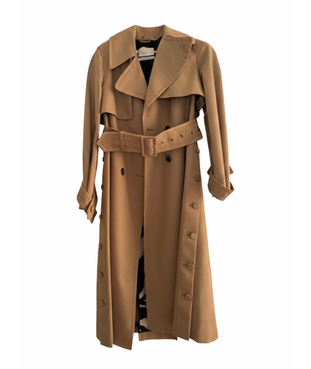 ROBERTO CAVALLI Бежевый полиэстеровый тренч/плащ, фото 1