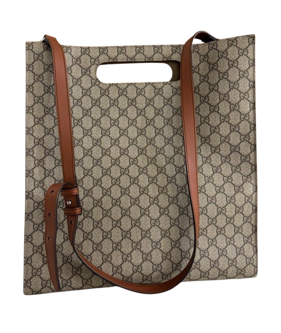 GUCCI Коричневая сумка тоут, фото 1