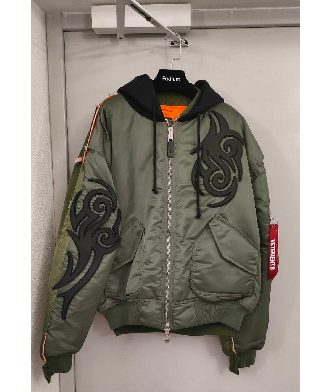 VETEMENTS Зеленая куртка, фото 9
