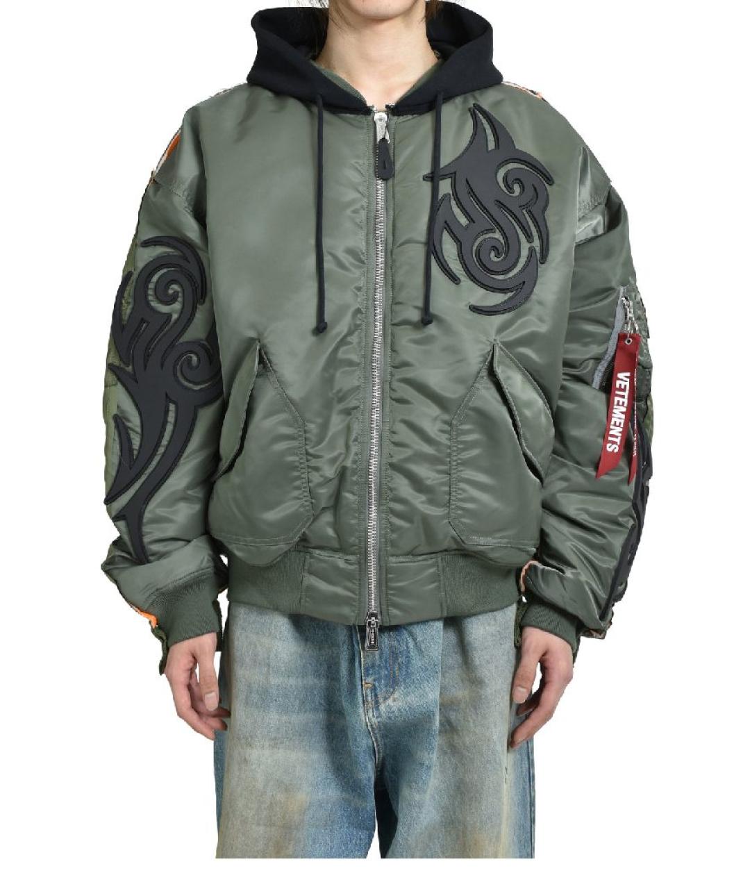 VETEMENTS Зеленая куртка, фото 5