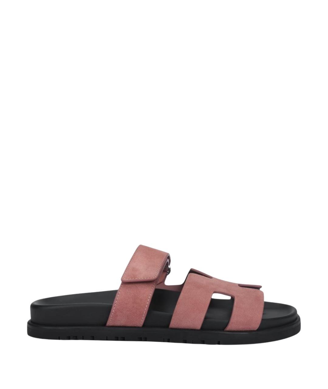 HERMES Мульти замшевые сандалии, фото 1