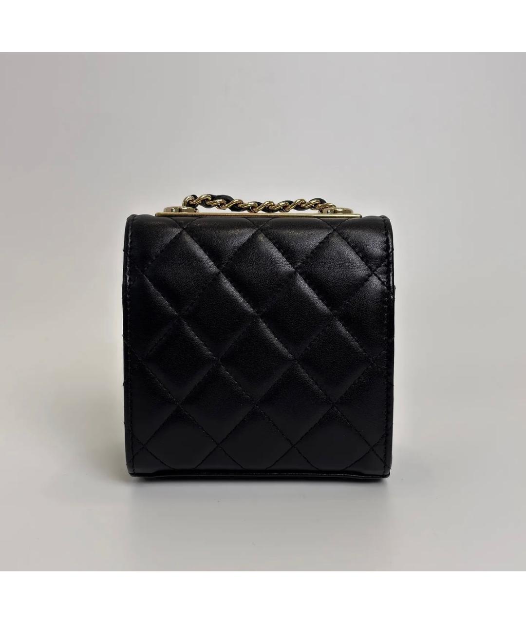 CHANEL Черная кожаная сумка через плечо, фото 3