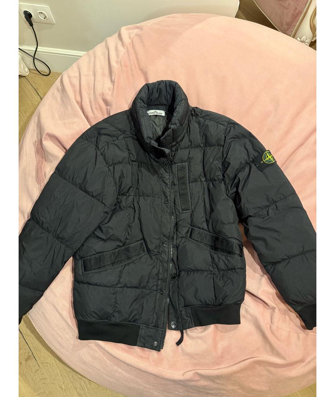 STONE ISLAND Черная полиэстеровая куртка, фото 8