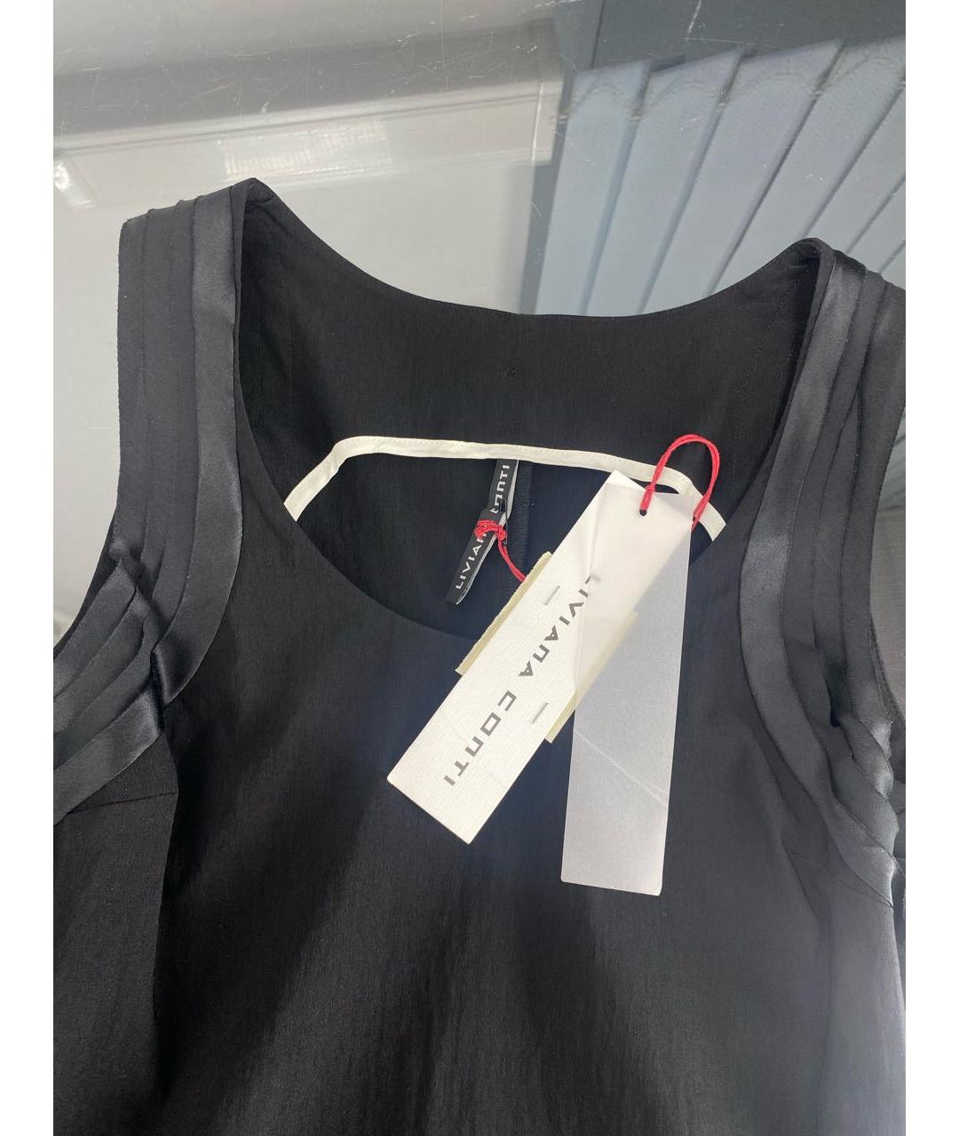 LIVIANA CONTI Черное вискозное платье, фото 3