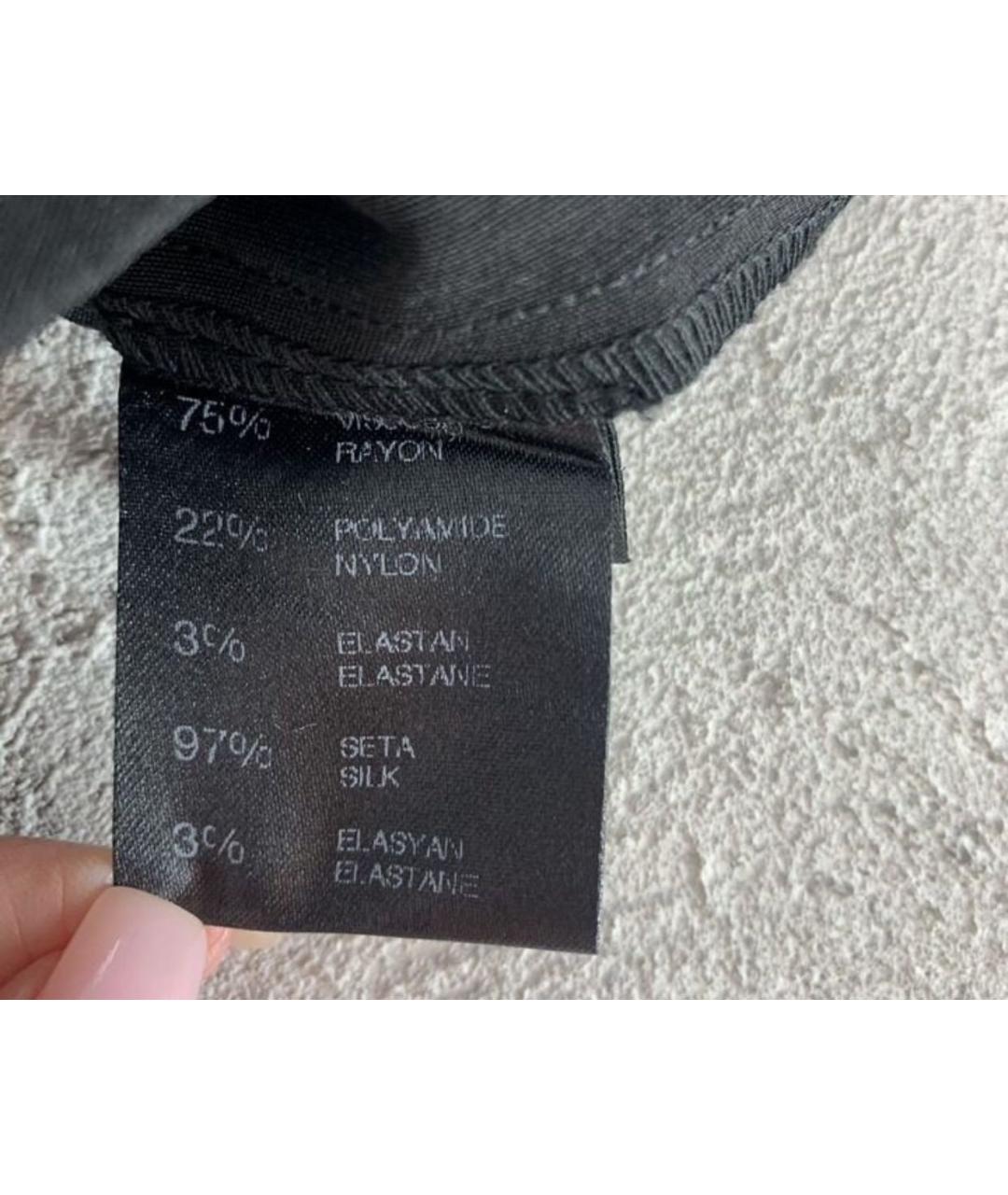 LIVIANA CONTI Черное вискозное платье, фото 7