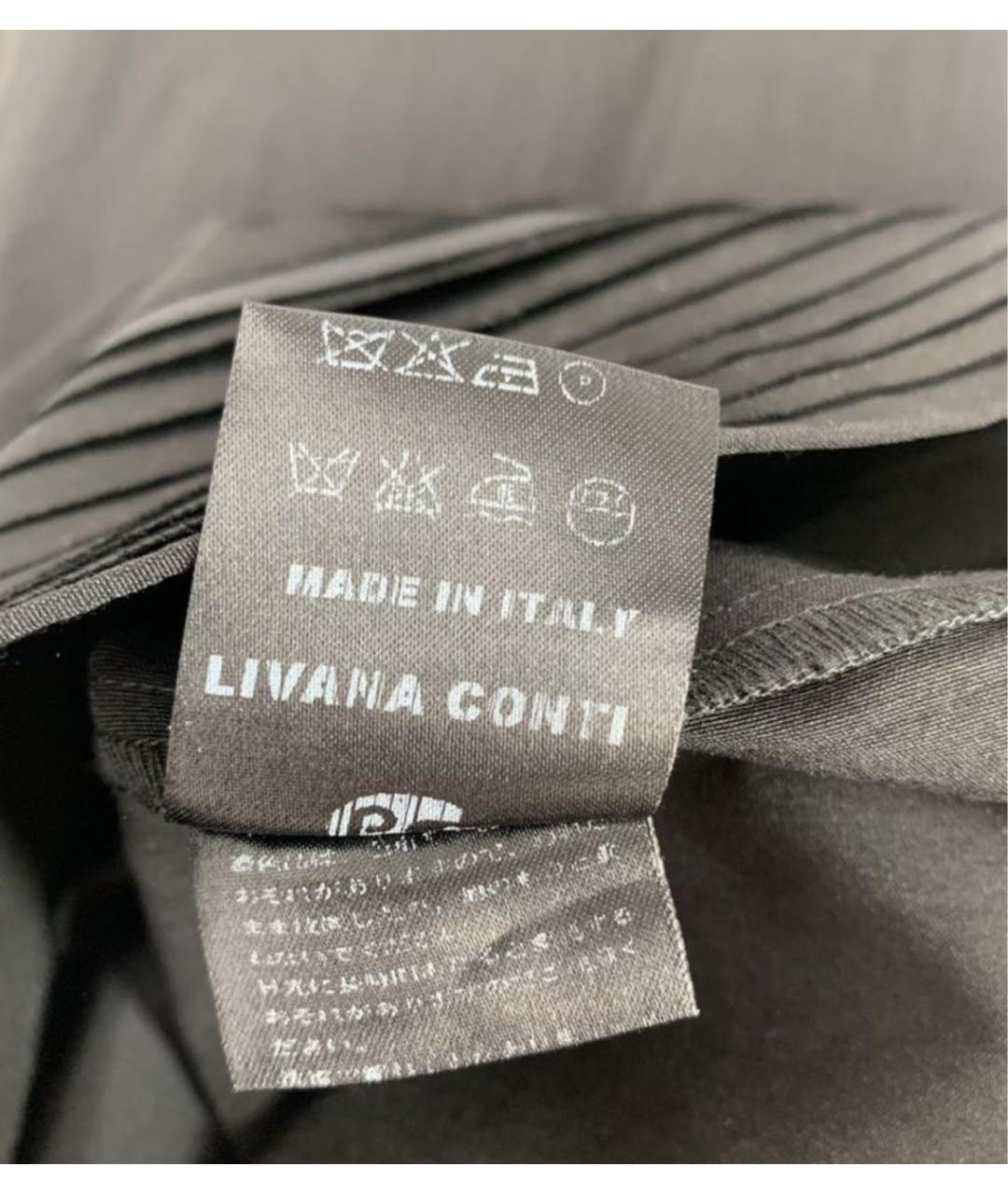 LIVIANA CONTI Черное вискозное платье, фото 4