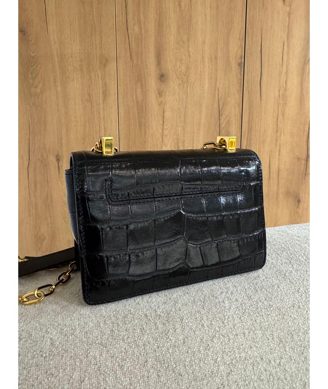 TOM FORD Черная кожаная сумка через плечо, фото 3