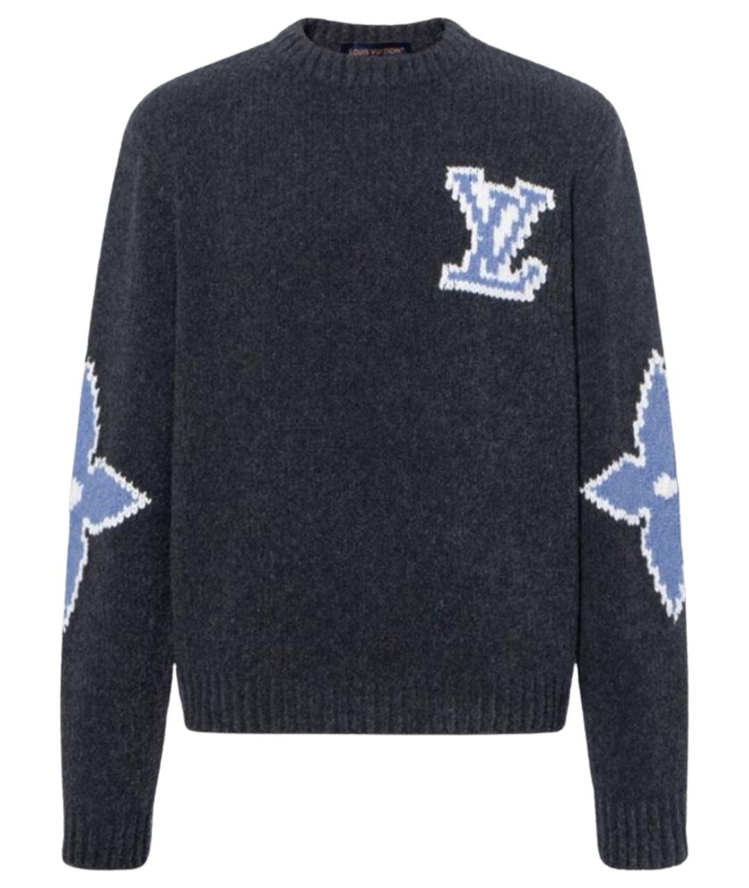 LOUIS VUITTON Серый шерстяной джемпер / свитер, фото 10