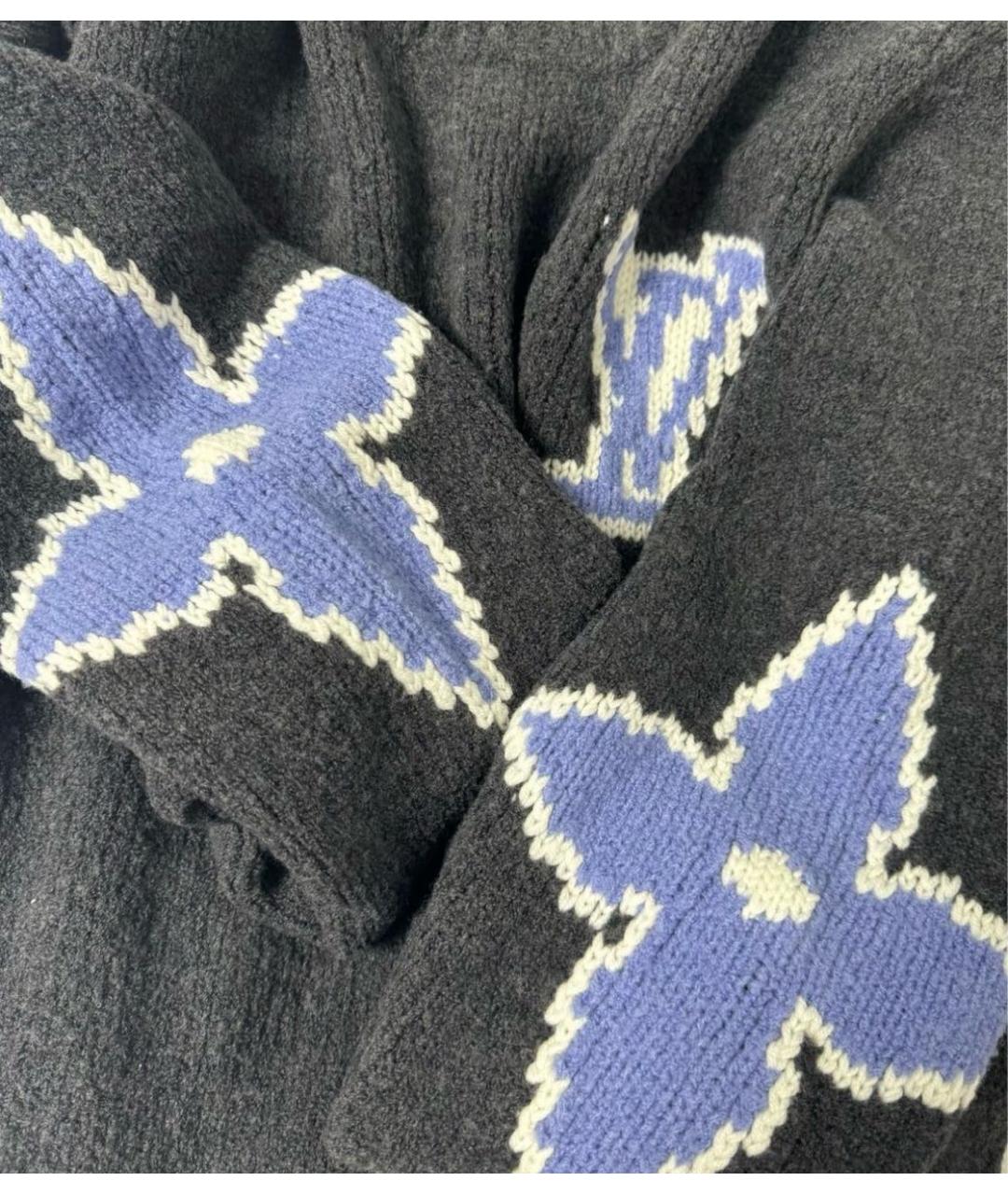 LOUIS VUITTON Серый шерстяной джемпер / свитер, фото 8