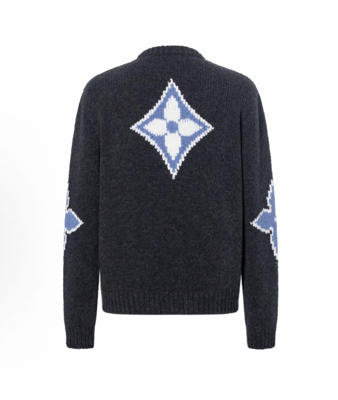 LOUIS VUITTON Серый шерстяной джемпер / свитер, фото 4