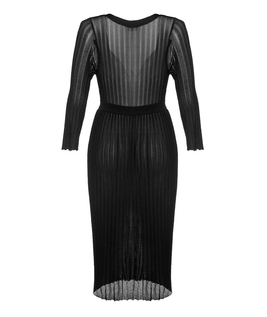 DOLCE&GABBANA Черное вискозное платье, фото 2