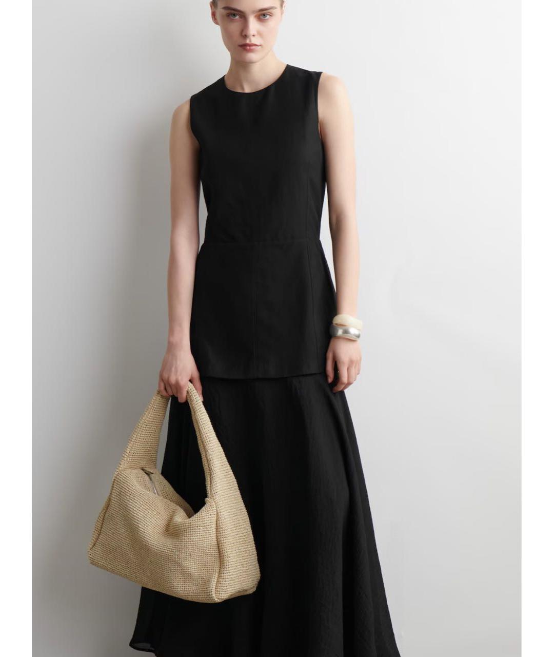 COS Бежевая пелетеная сумка с короткими ручками, фото 5