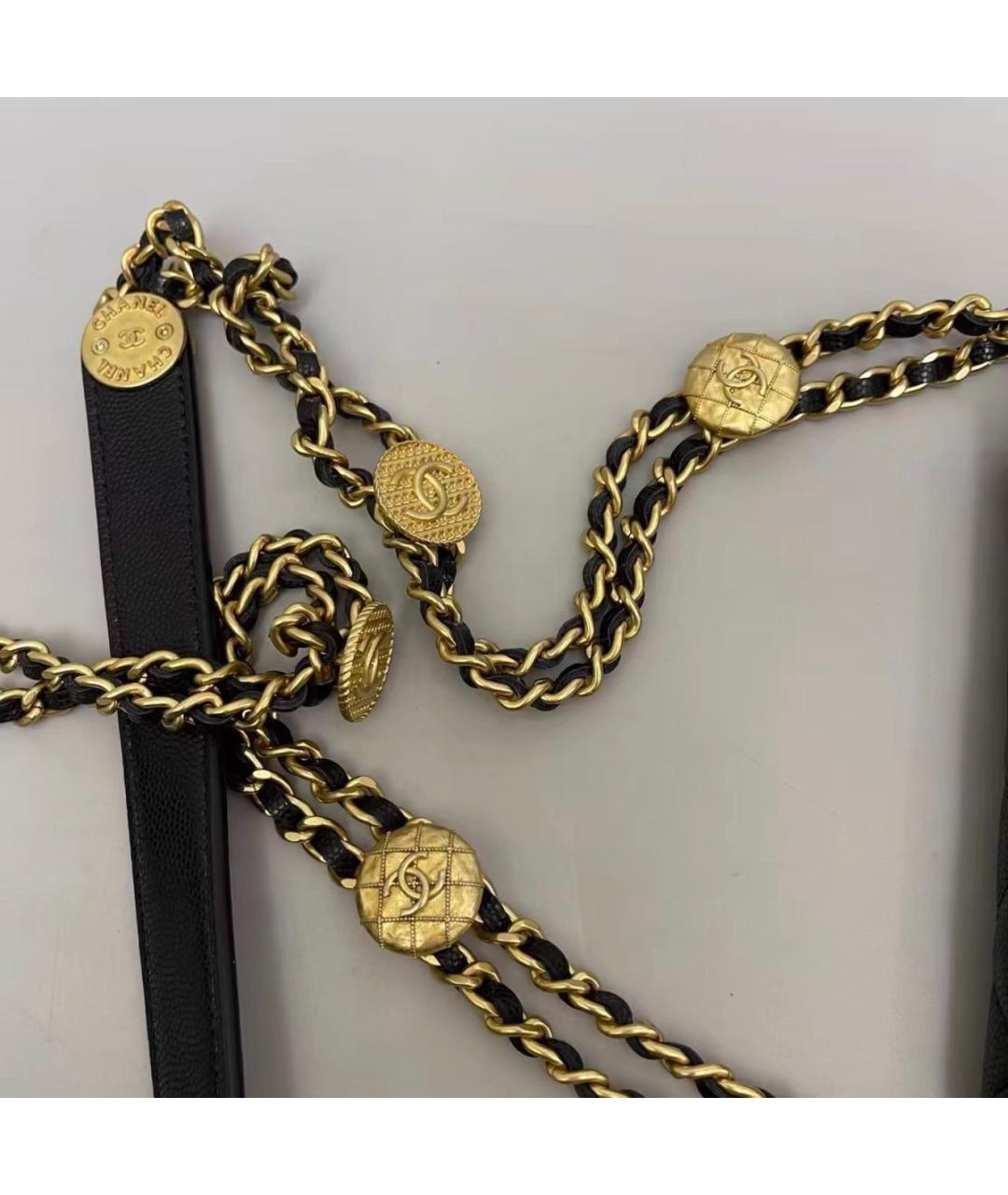 CHANEL Черная кожаная сумка на плечо, фото 5
