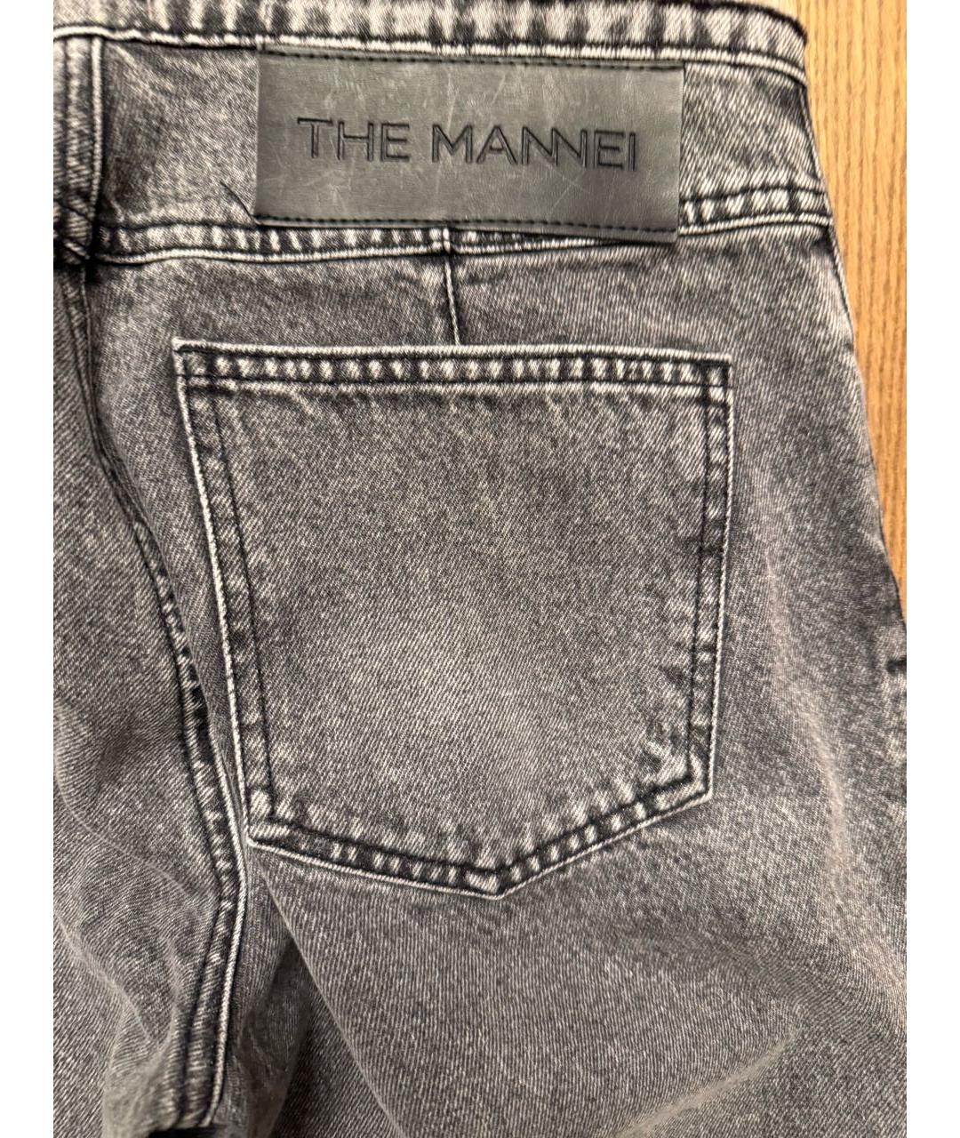 THE MANNEI Серые джинсы клеш, фото 5