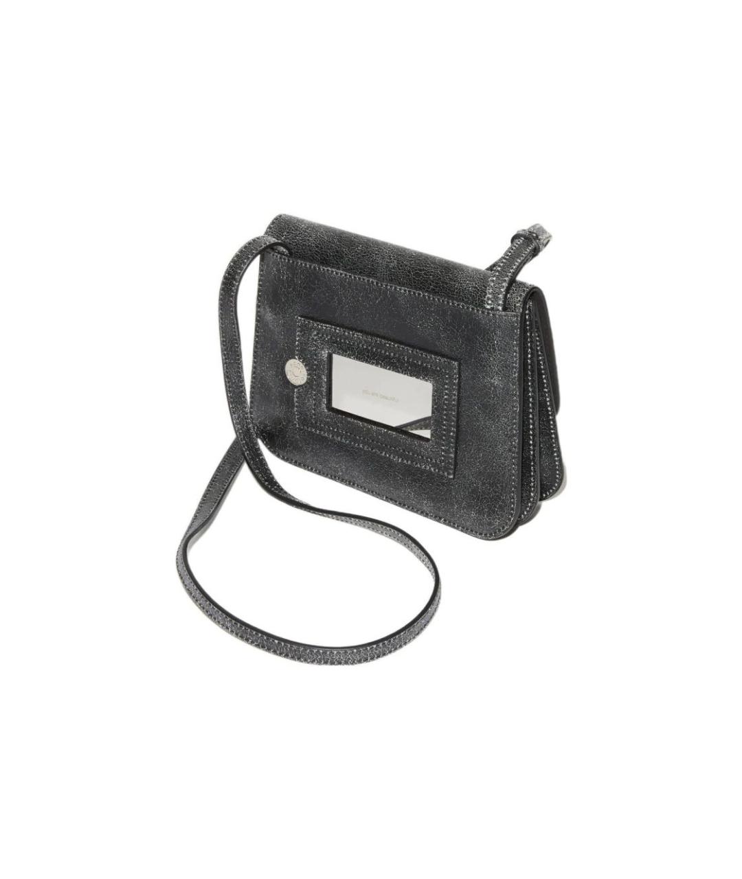 ACNE STUDIOS Серая кожаная сумка через плечо, фото 2