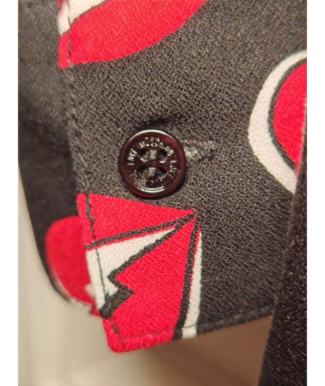 LOVE MOSCHINO Черное вискозное повседневное платье, фото 5