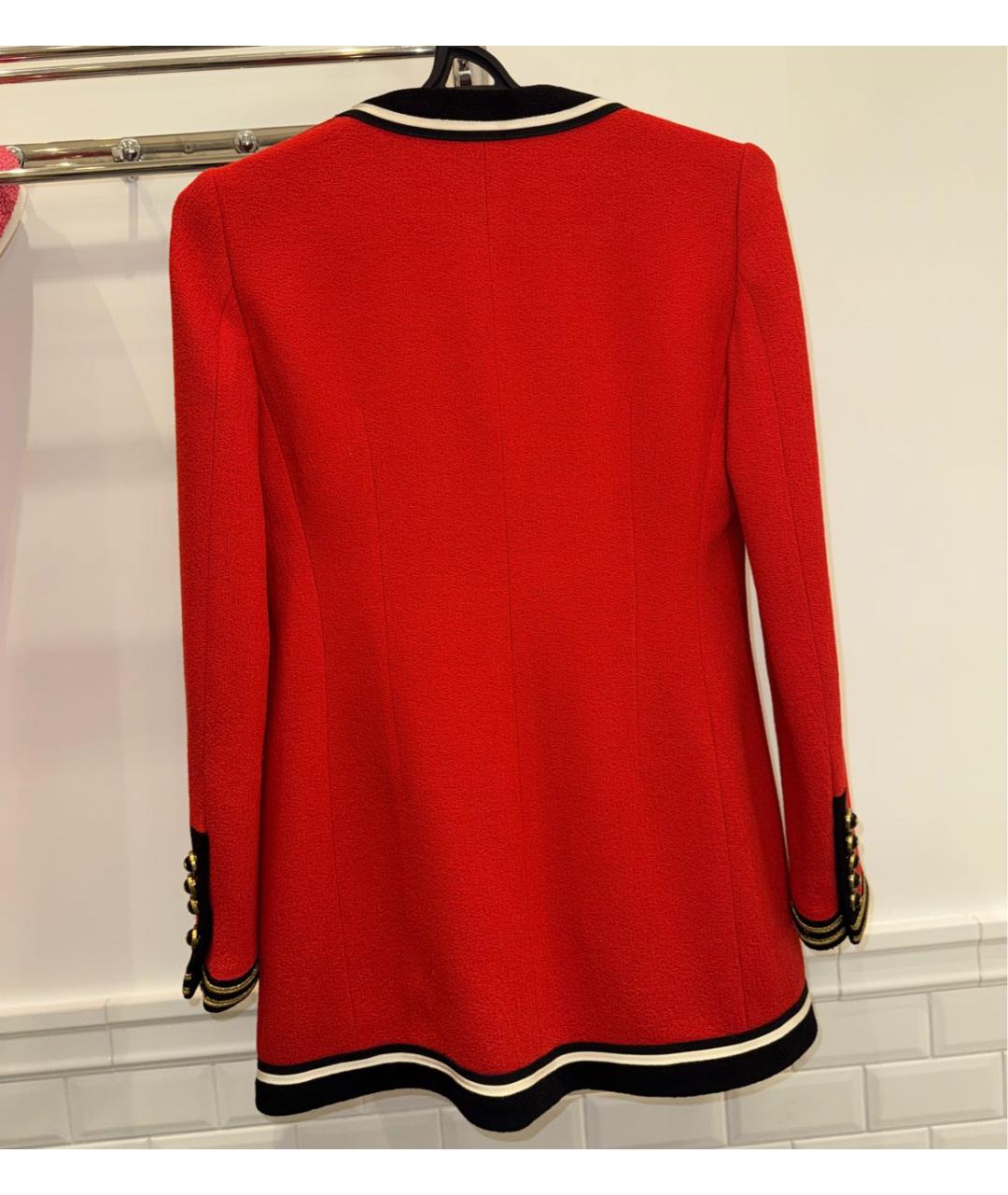 GUCCI Красный твидовый жакет/пиджак, фото 2