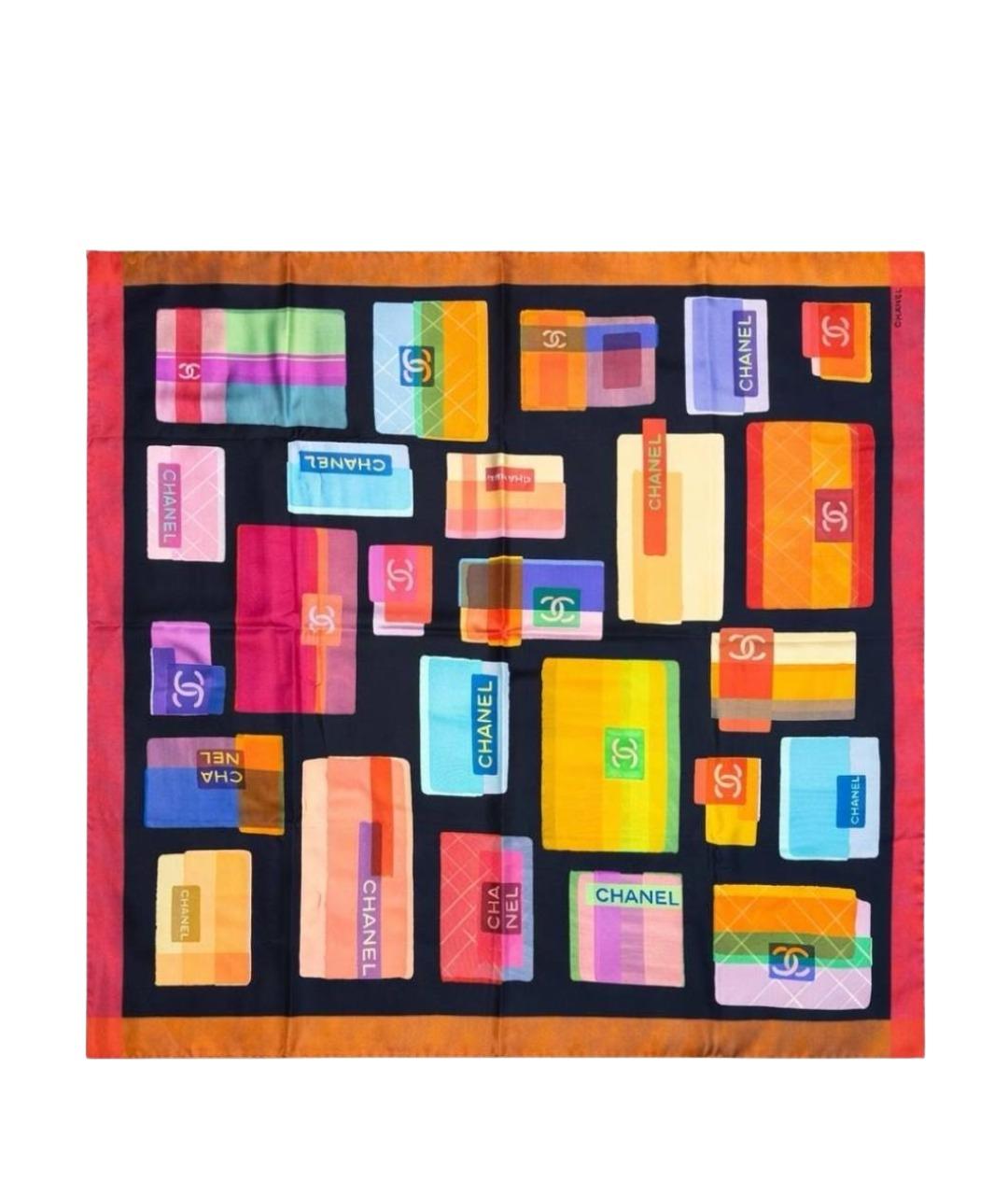 CHANEL Мульти шелковый платок, фото 4