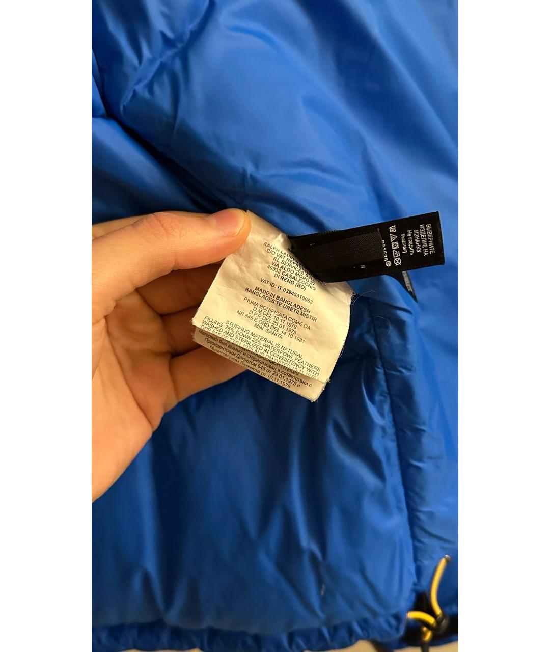 RALPH LAUREN Синий пуховик, фото 7