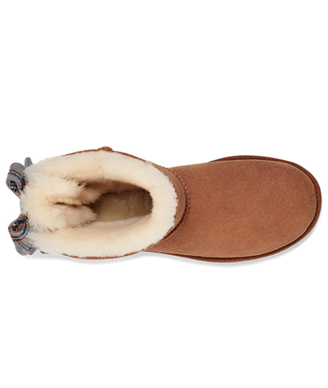 UGG AUSTRALIA Коричневые кожаные ботинки, фото 4