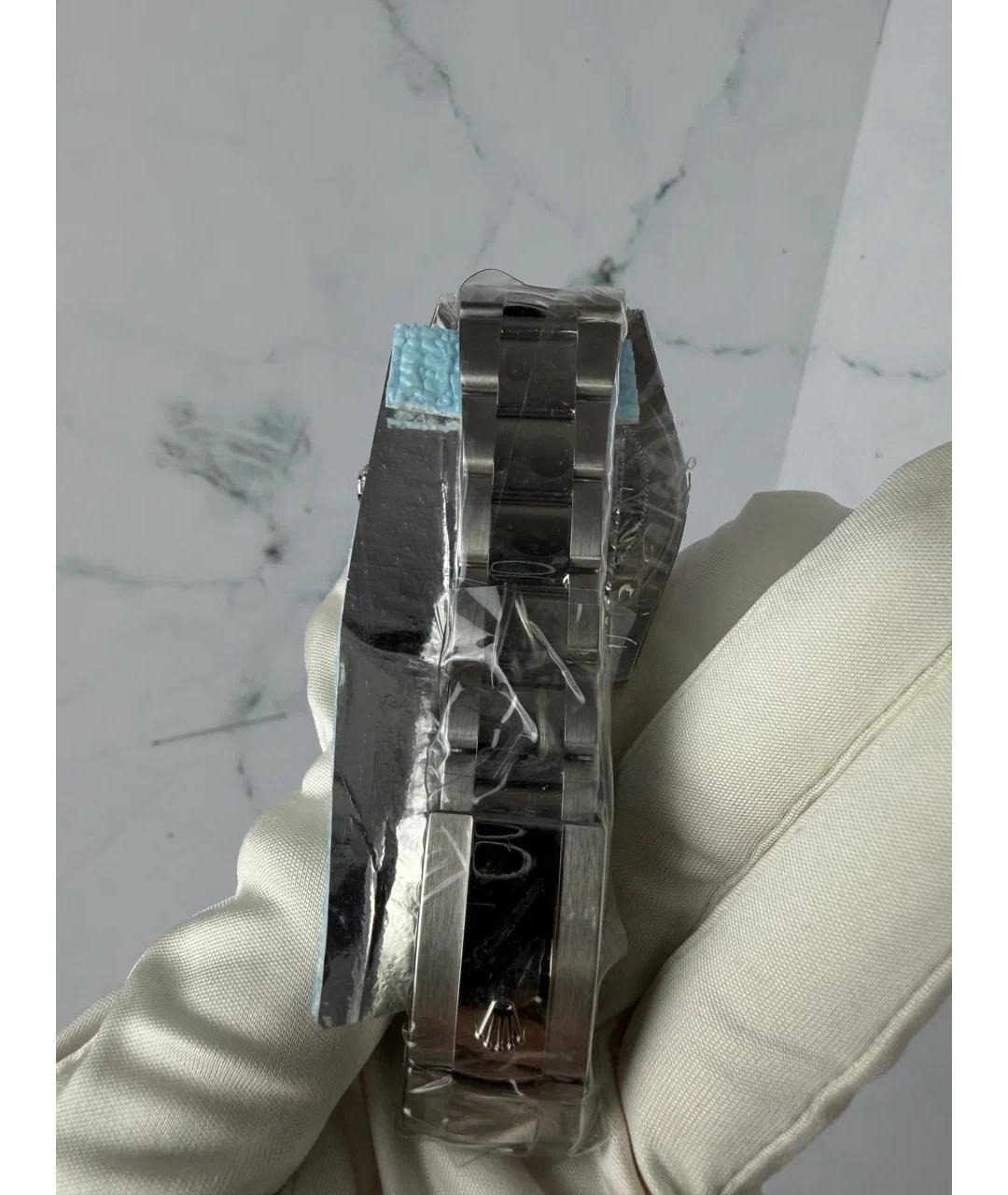 ROLEX Белые металлические часы, фото 5