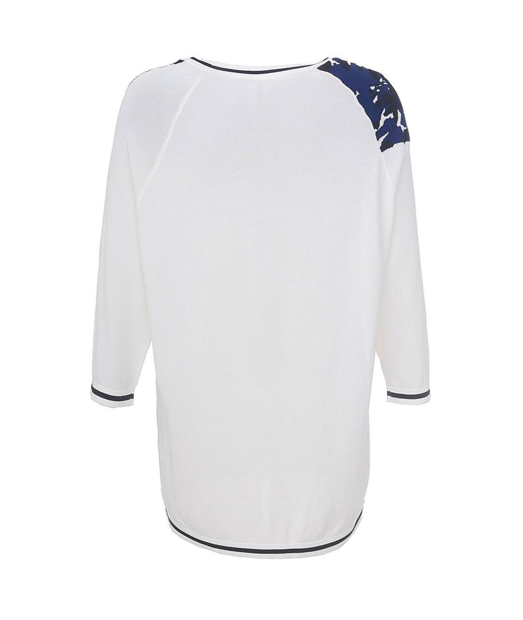 LIVIANA CONTI Белый вискозный джемпер / свитер, фото 2