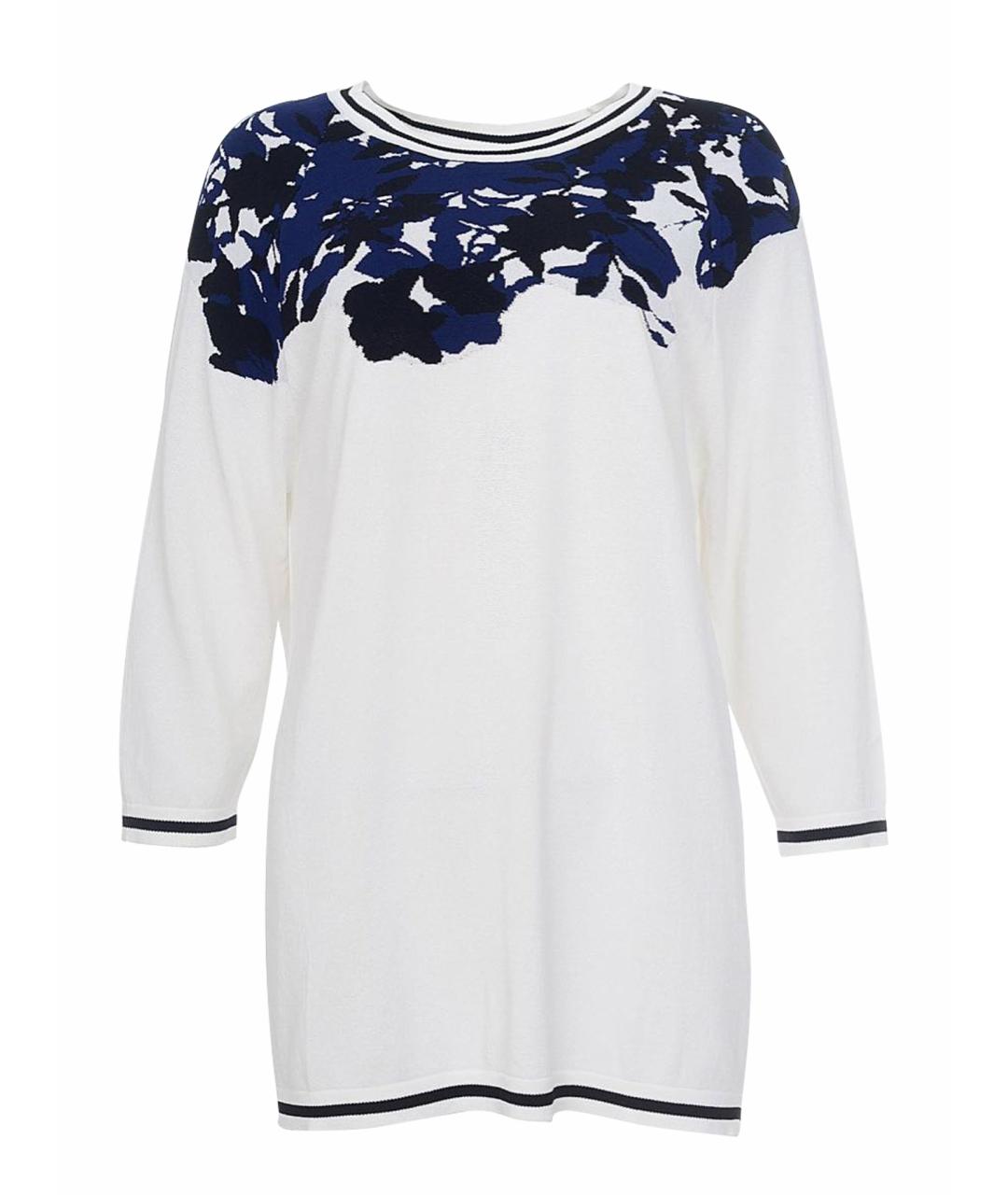 LIVIANA CONTI Белый вискозный джемпер / свитер, фото 1