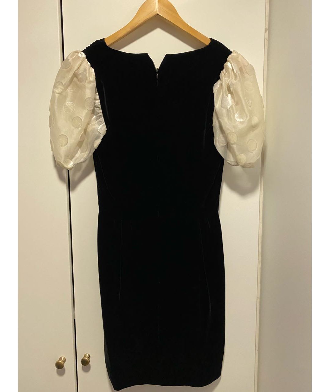 VALENTINO Черное бархатное коктейльное платье, фото 2