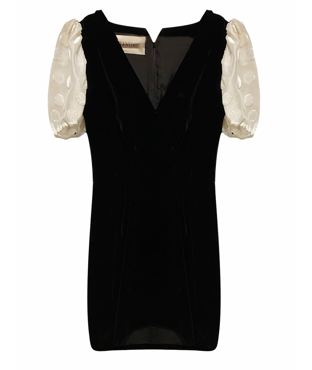 VALENTINO Черное бархатное коктейльное платье, фото 1