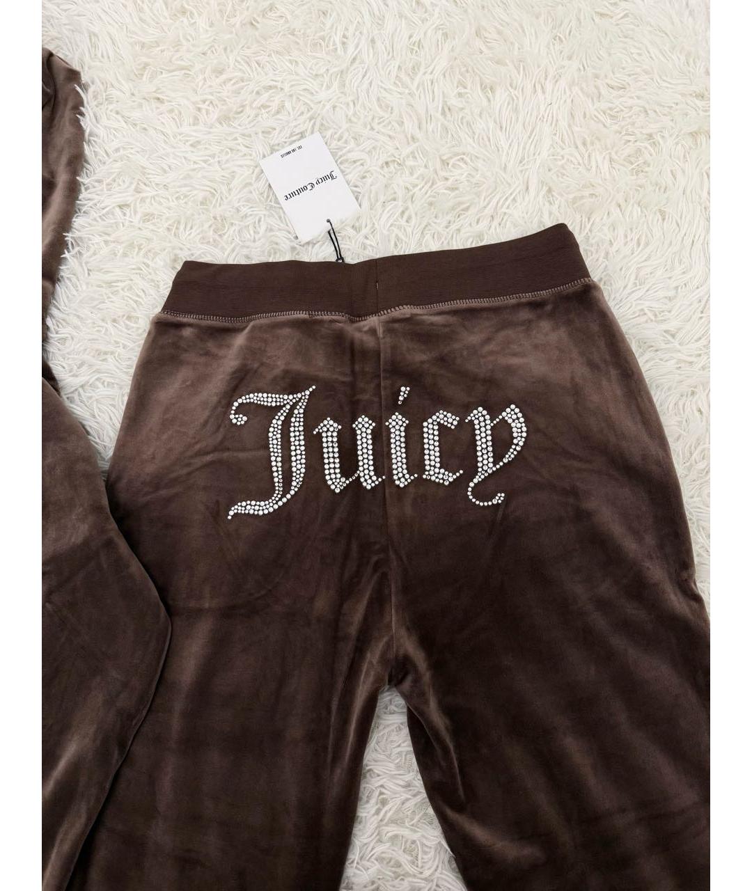 JUICY COUTURE Коричневый велюровый спортивные костюмы, фото 5