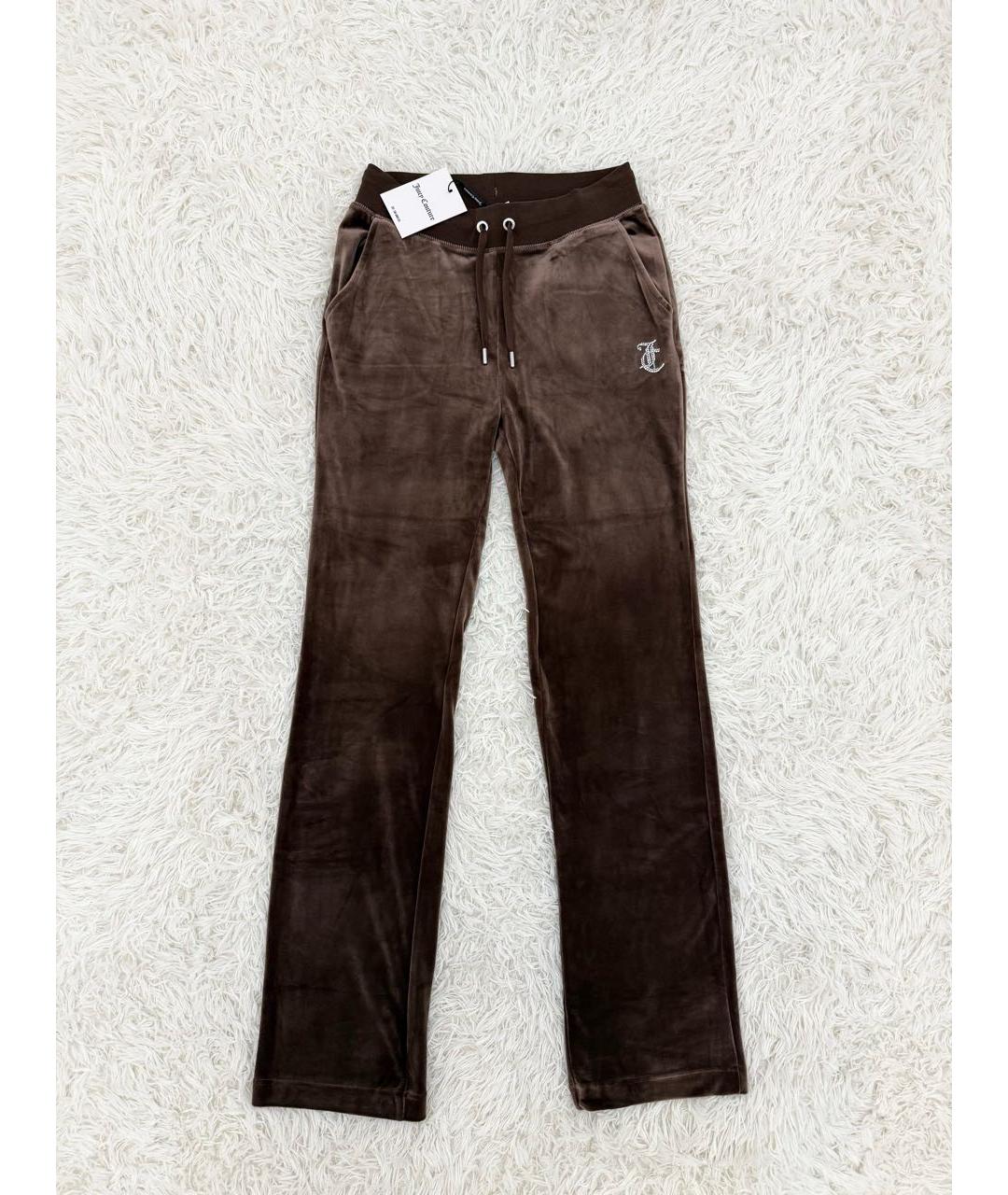 JUICY COUTURE Коричневый велюровый спортивные костюмы, фото 2