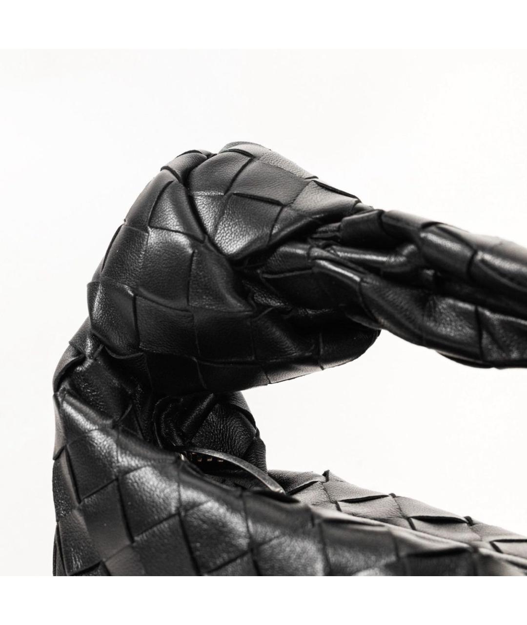 BOTTEGA VENETA Черная кожаная сумка с короткими ручками, фото 7