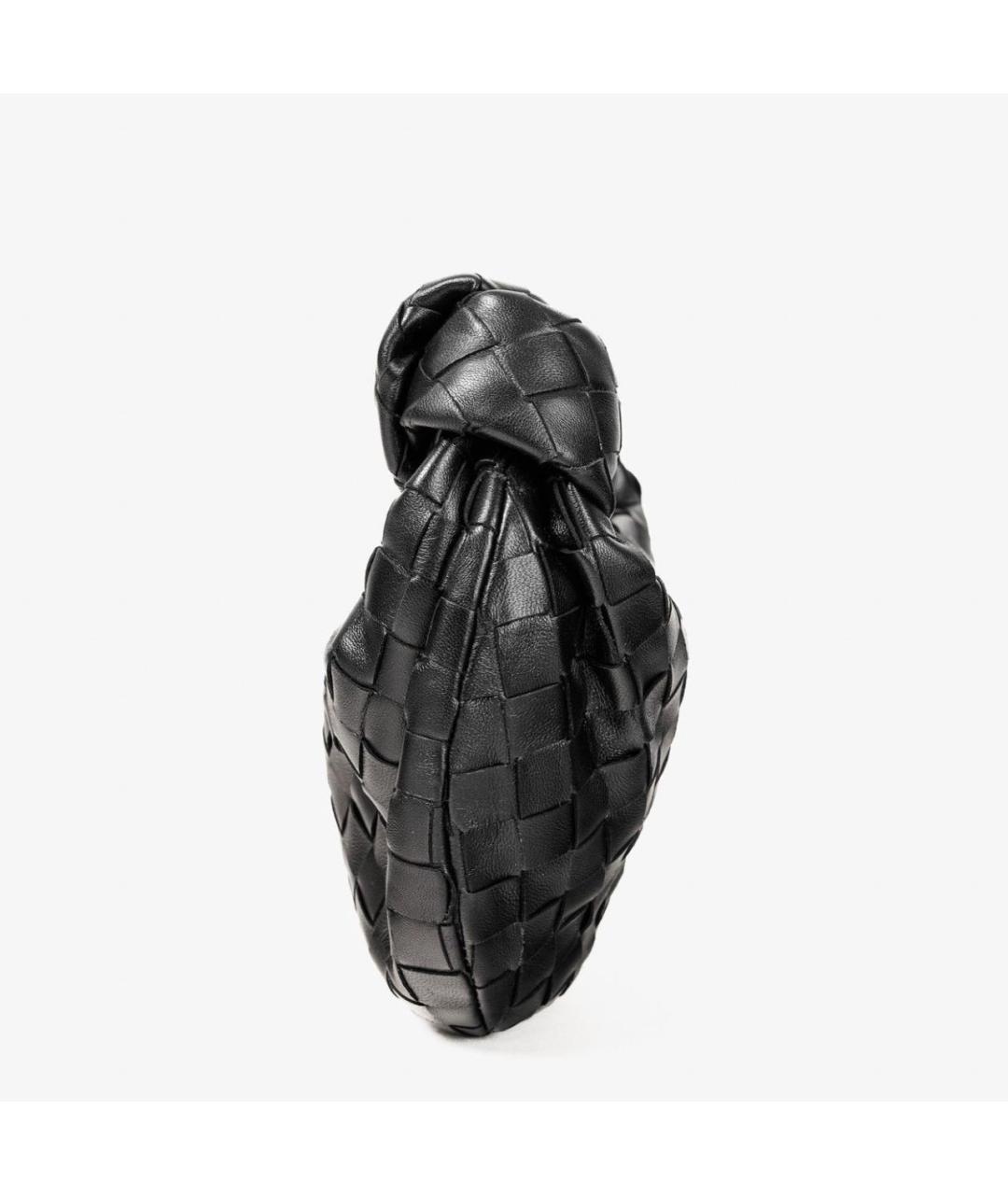 BOTTEGA VENETA Черная кожаная сумка с короткими ручками, фото 5