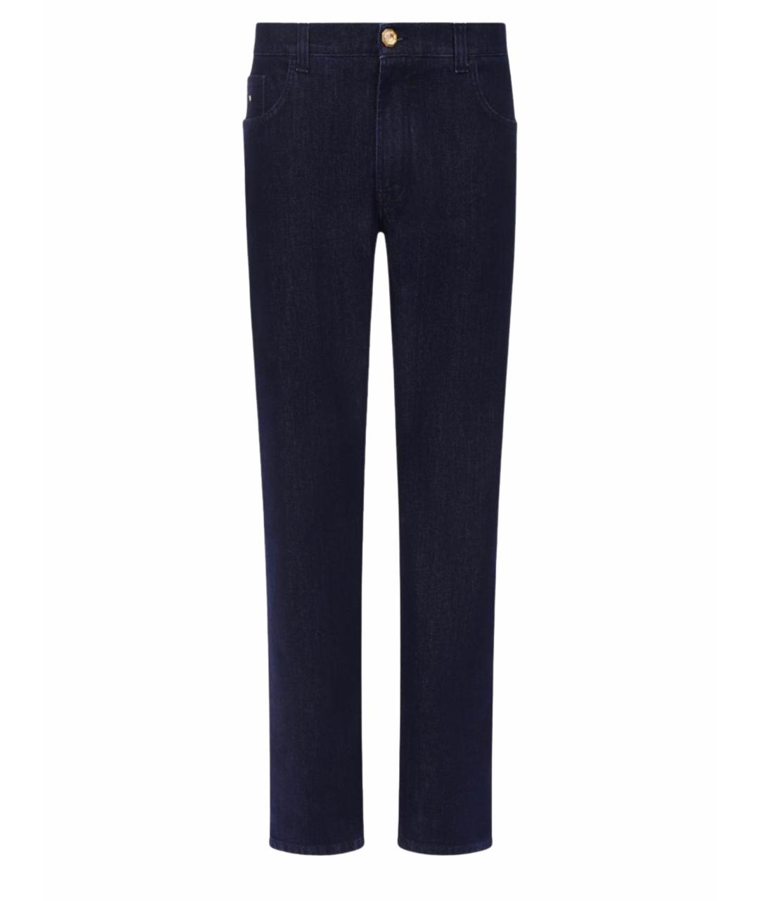 BILLIONAIRE Темно-синие хлопко-эластановые прямые джинсы, фото 10
