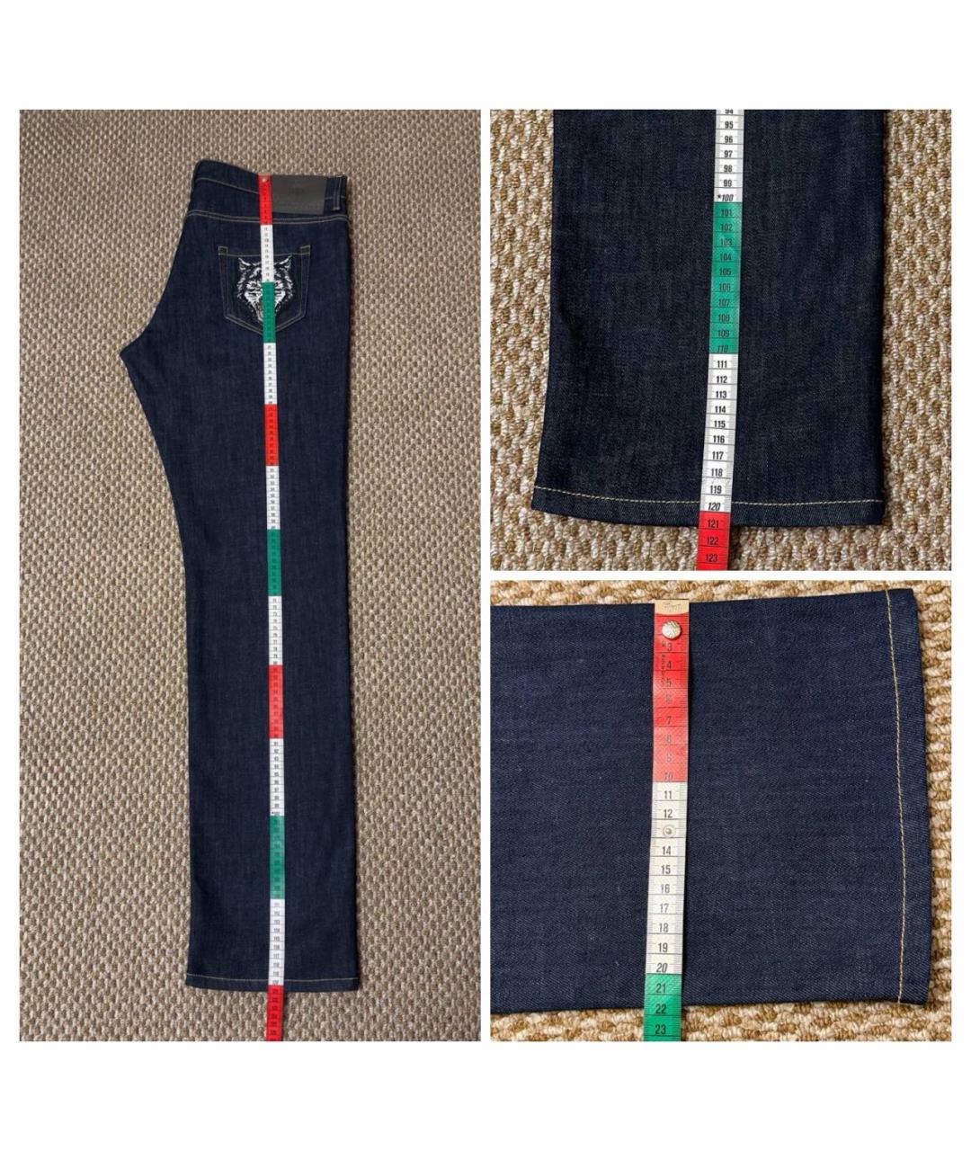 BILLIONAIRE Темно-синие хлопко-эластановые прямые джинсы, фото 8