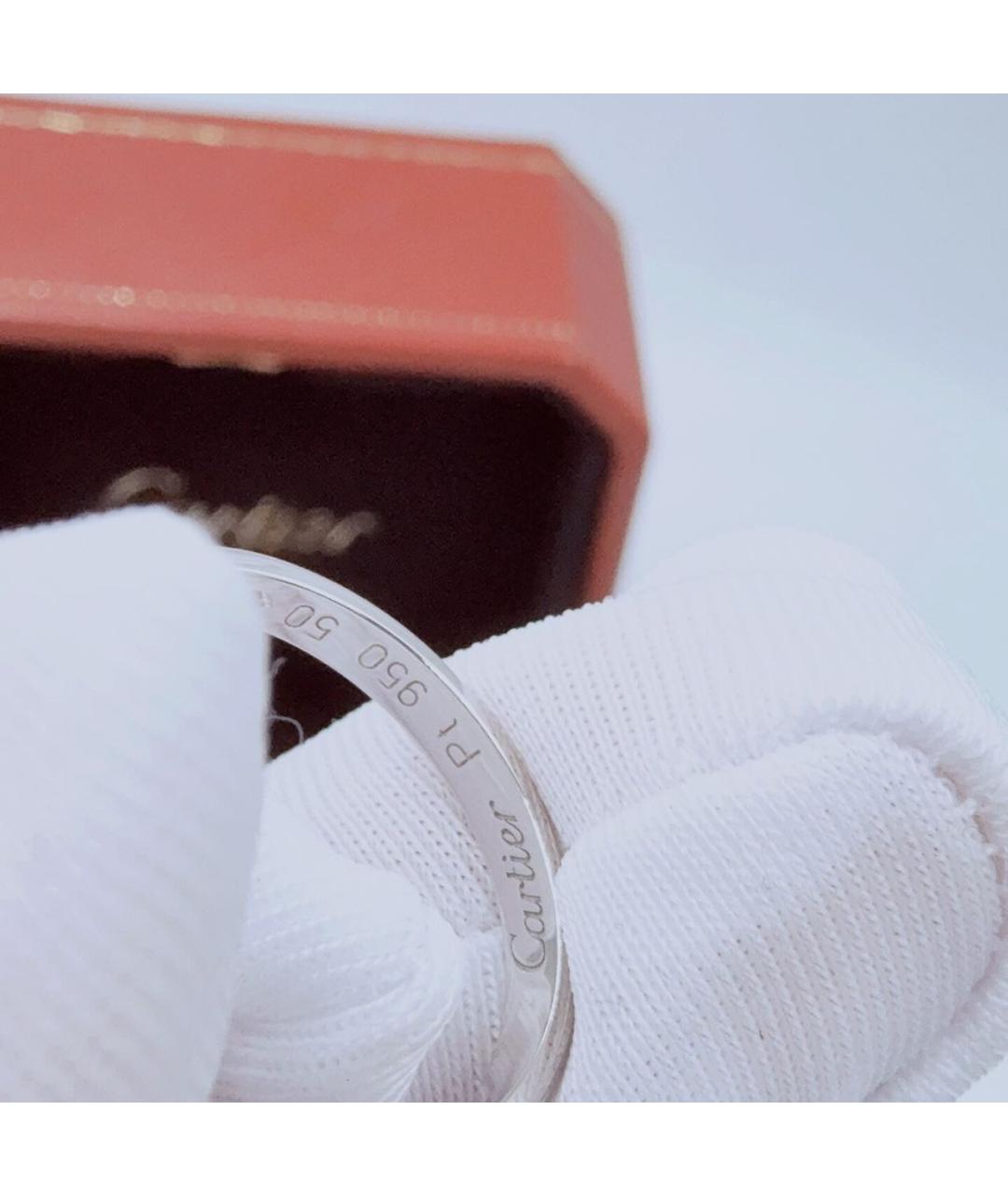 CARTIER Серебряное платиновое кольцо, фото 6