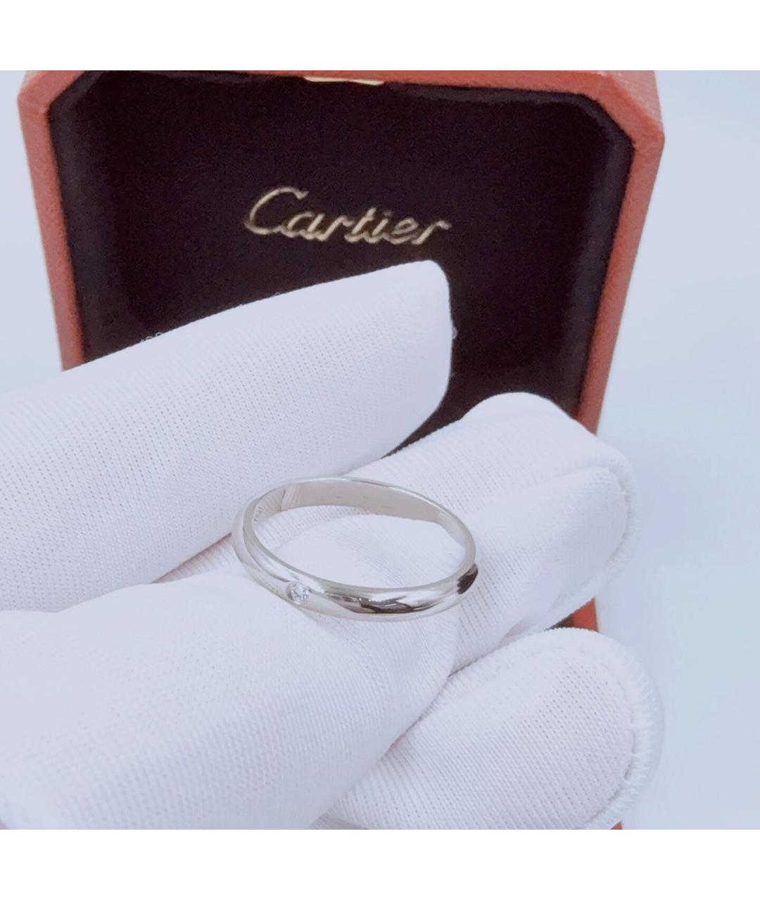 CARTIER Серебряное платиновое кольцо, фото 5