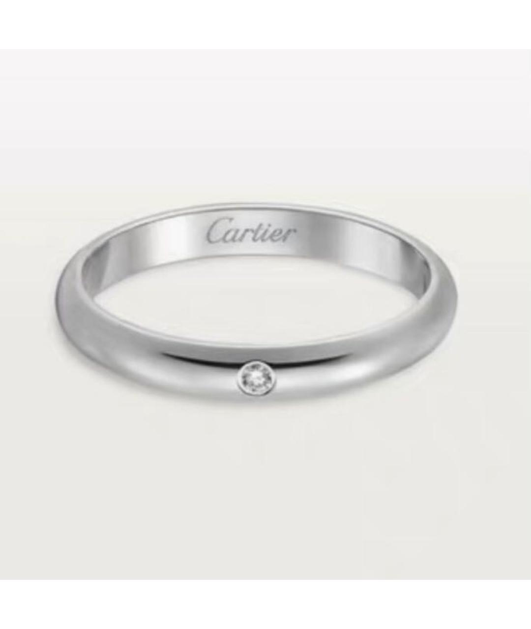 CARTIER Серебряное платиновое кольцо, фото 7