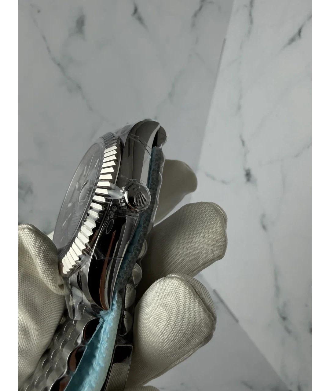 ROLEX Зеленые часы из белого золота, фото 4