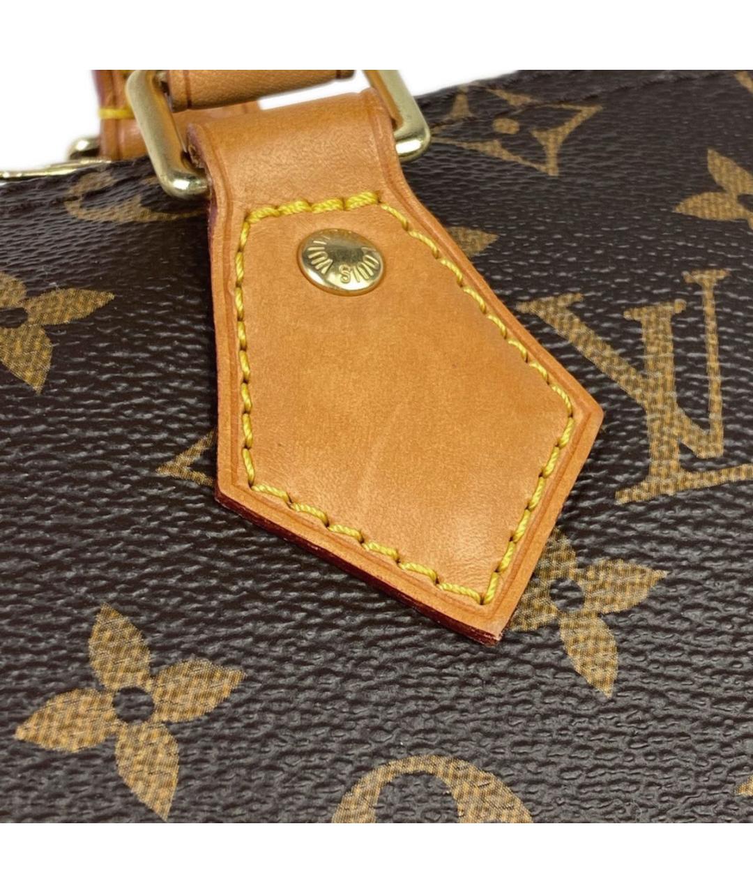 LOUIS VUITTON Коричневая сумка с короткими ручками, фото 7