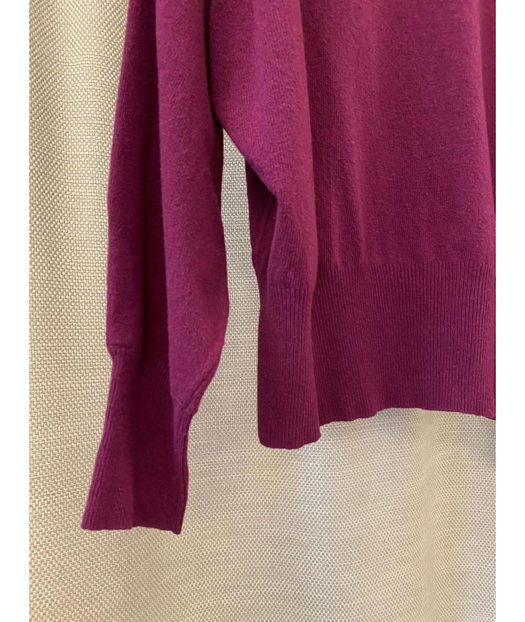 ERIKA CAVALLINI Бордовый шерстяной джемпер / свитер, фото 4