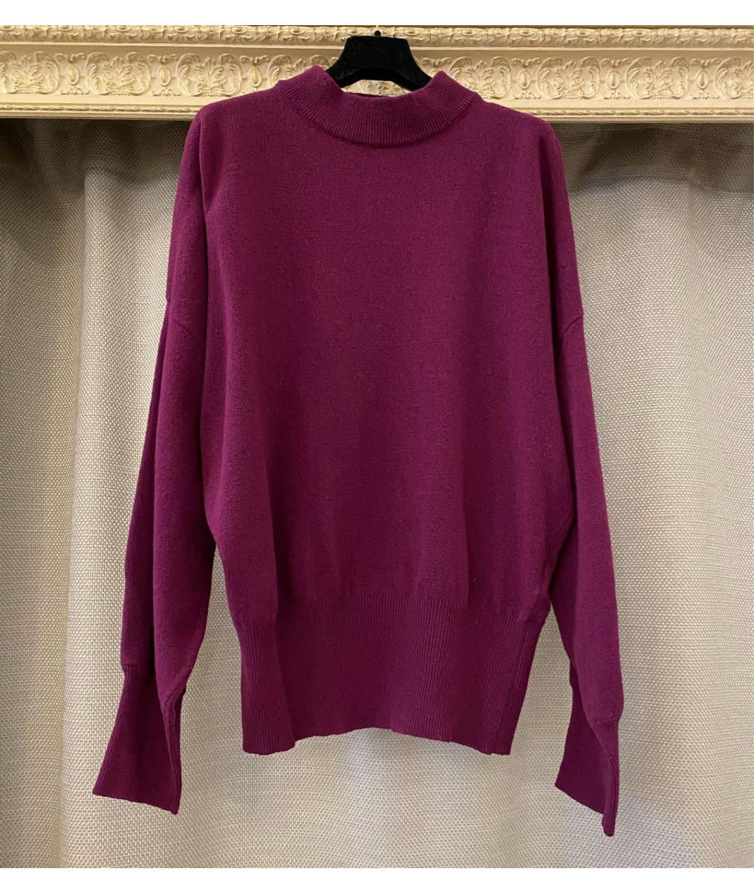ERIKA CAVALLINI Бордовый шерстяной джемпер / свитер, фото 3