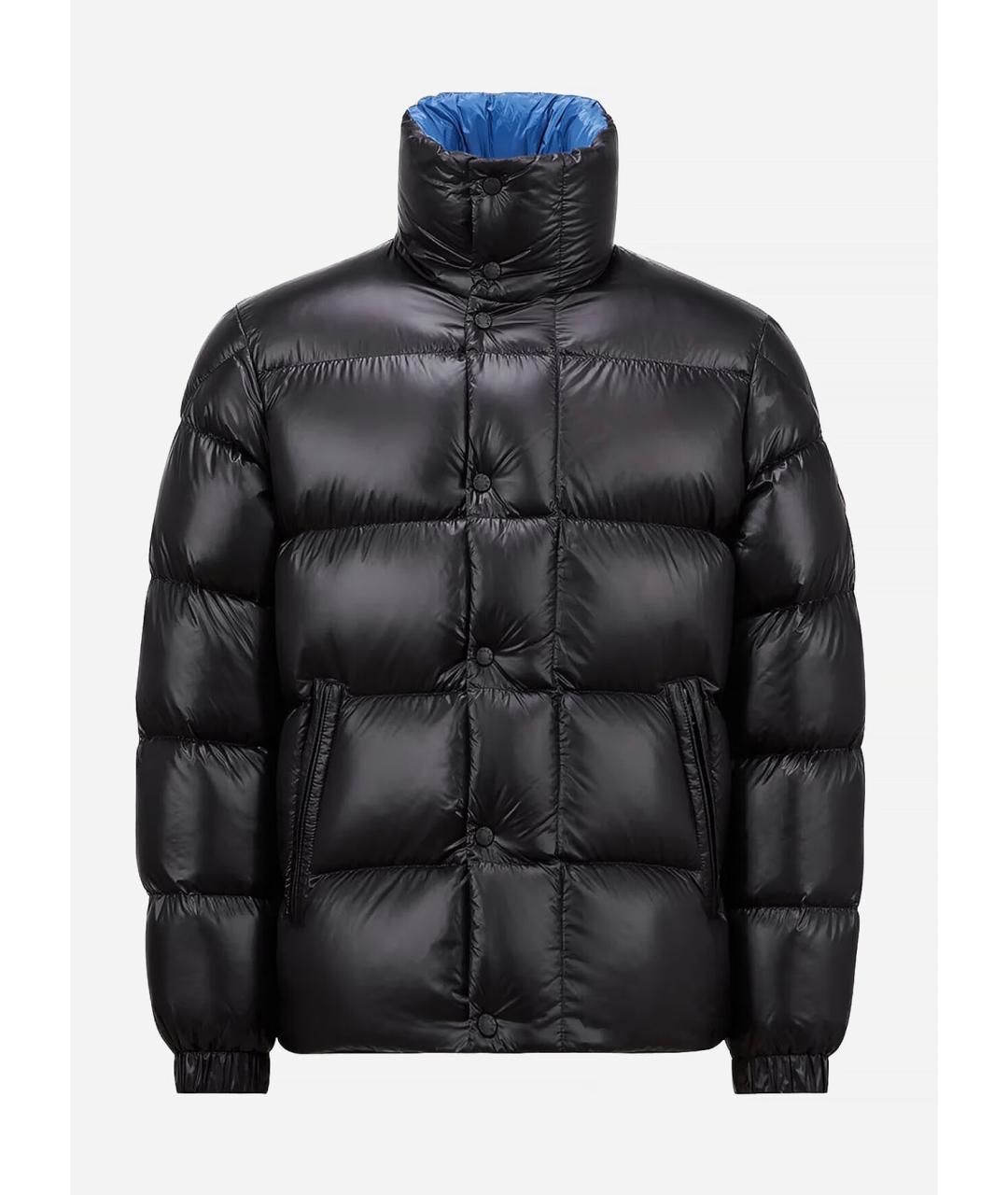 MONCLER Черный полиамидовый пуховик, фото 5