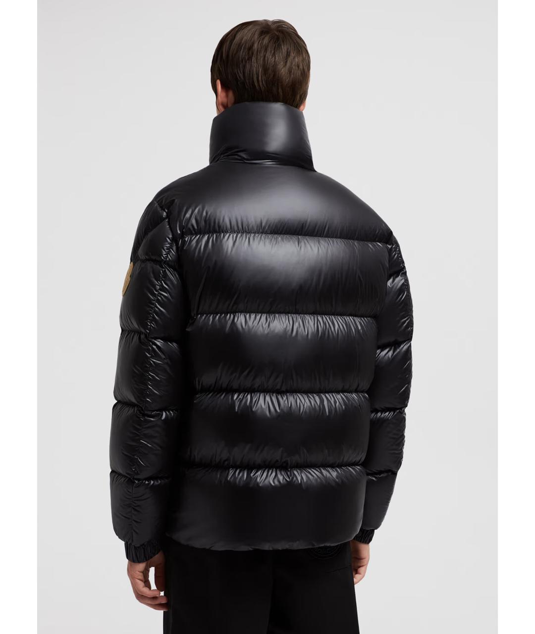 MONCLER Черный полиамидовый пуховик, фото 3