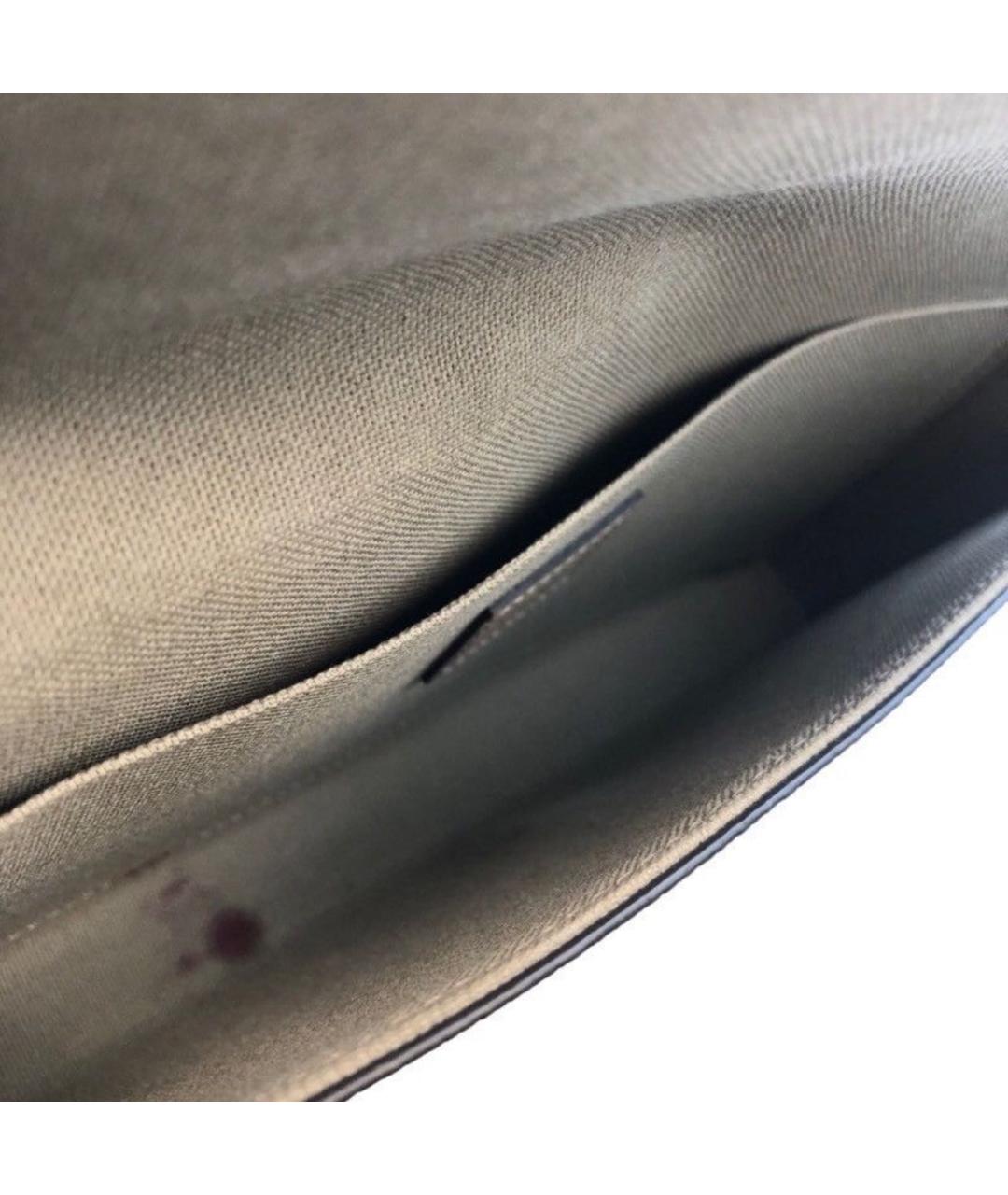 LOUIS VUITTON Бежевая кожаная сумка через плечо, фото 4